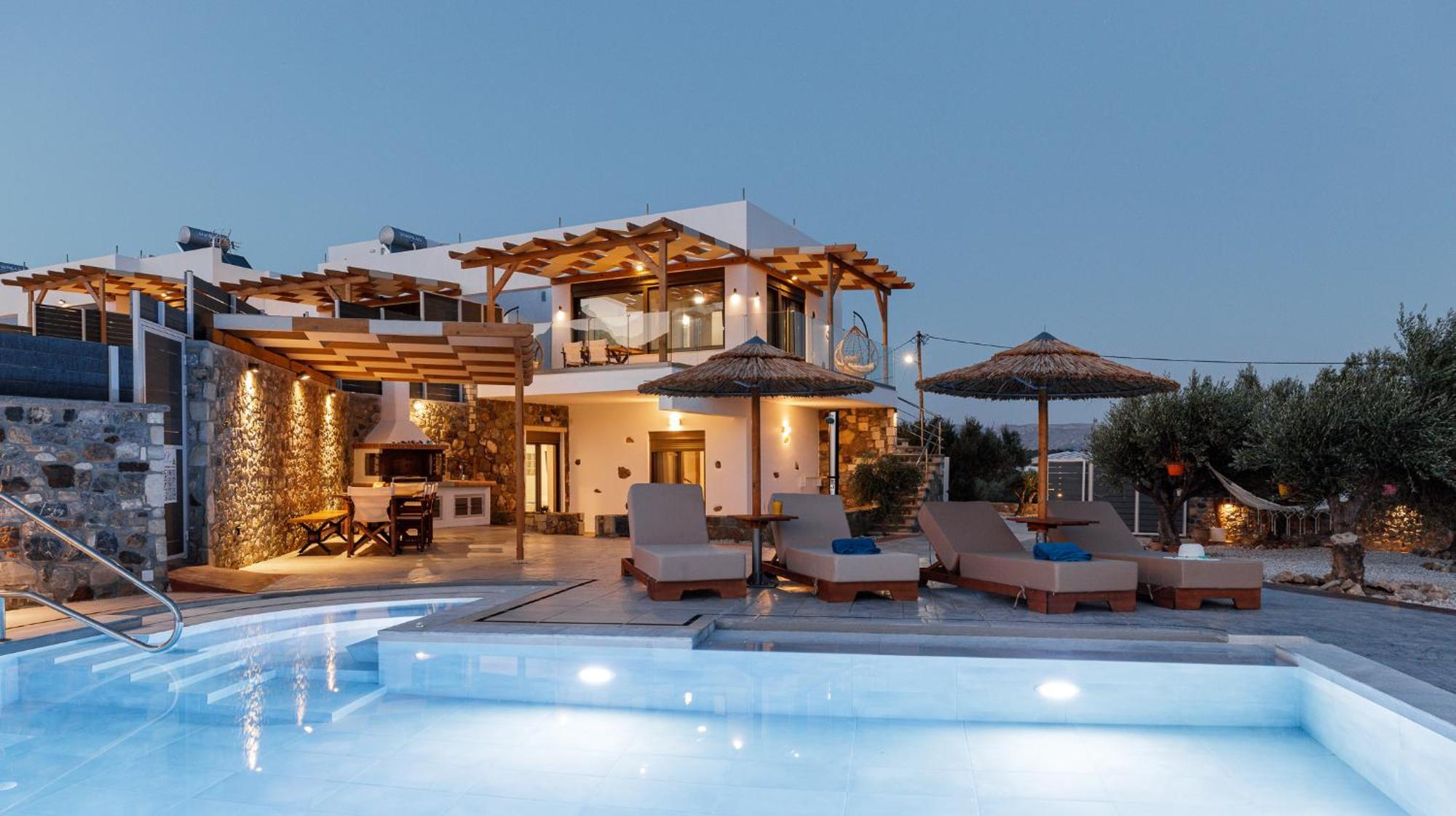 Mediterranean View Villa Makrýgialos Exteriér fotografie